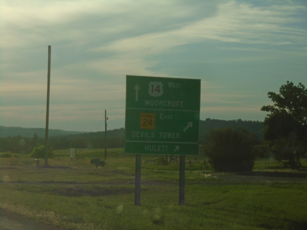 US-14 West at WY-24 East