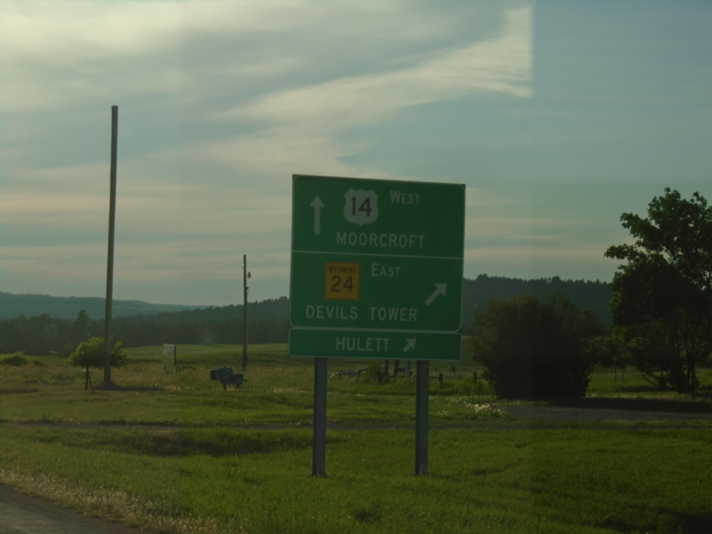 US-14 West at WY-24 East