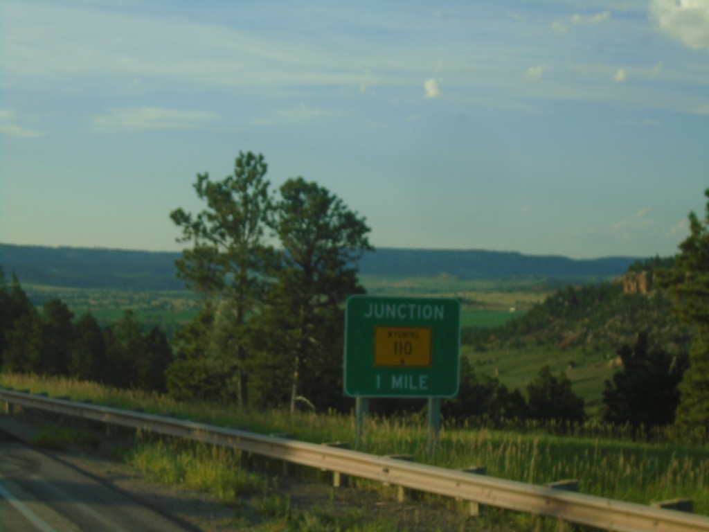 WY-24 East Approaching WY-110