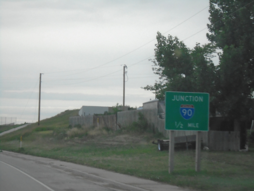 BL-90/US-14/US-16 West Approaching I-90