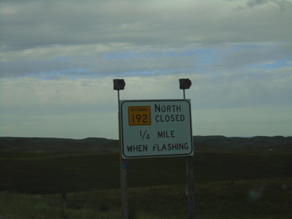 WY-387 West Approaching WY-192