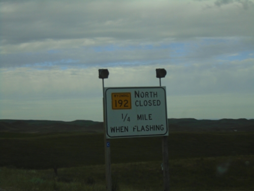 WY-387 West Approaching WY-192