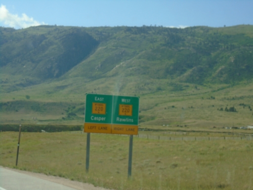 End WY-257 South at WY-220