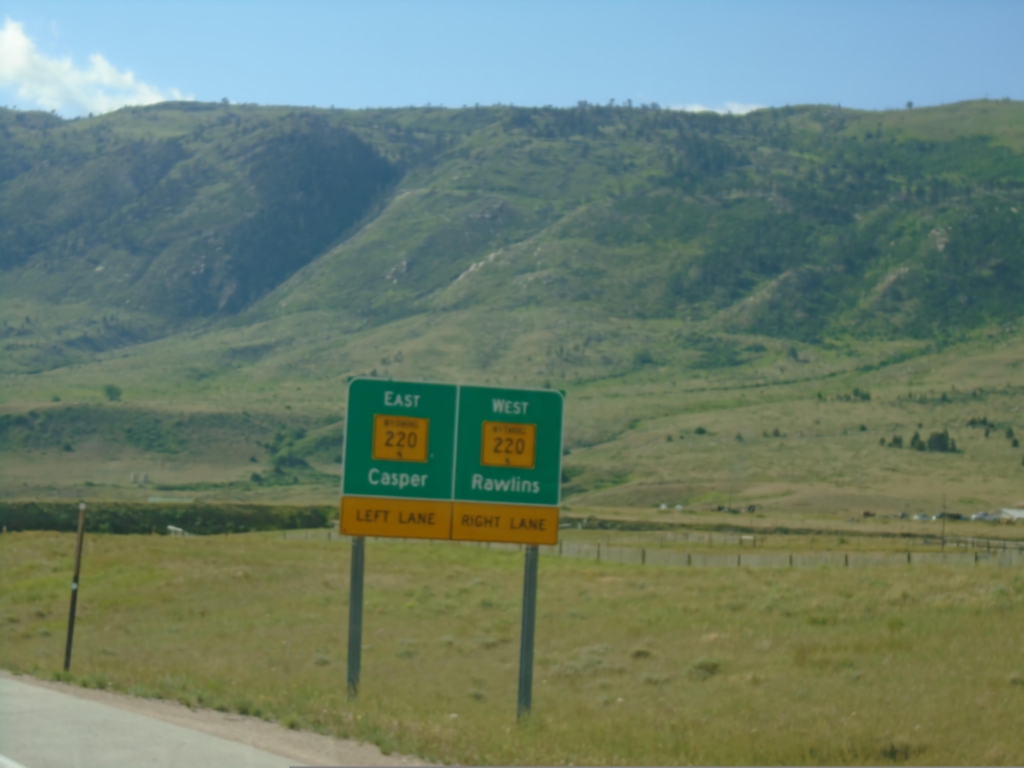 End WY-257 South at WY-220