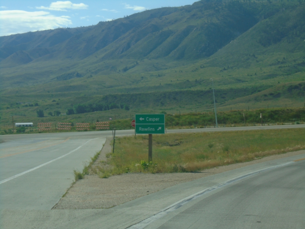 End WY-257 South at WY-220