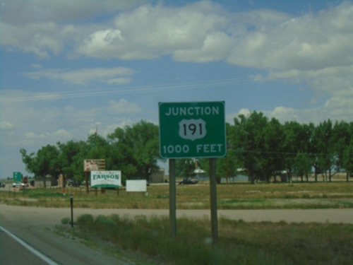 WY-28 West Approaching US-191