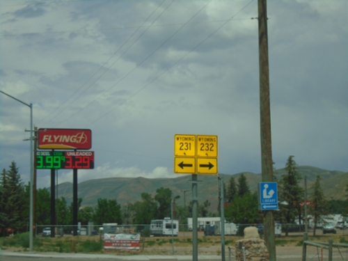 US-30 West at WY-231/WY-232