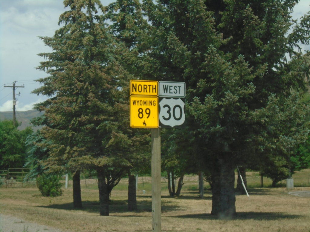 US-30 West/WY-89 North - Cokeville