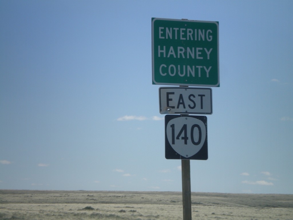 OR-140 East - Entering Harney County