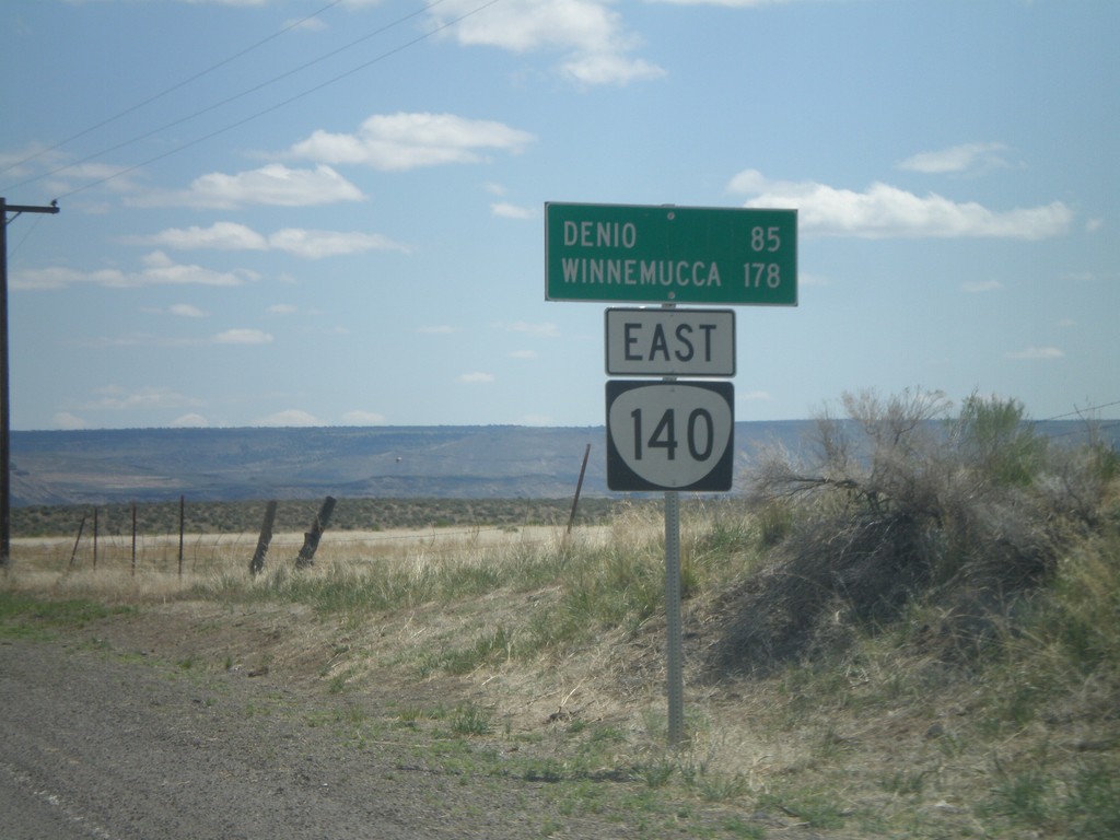 OR-140 East - Distance Marker