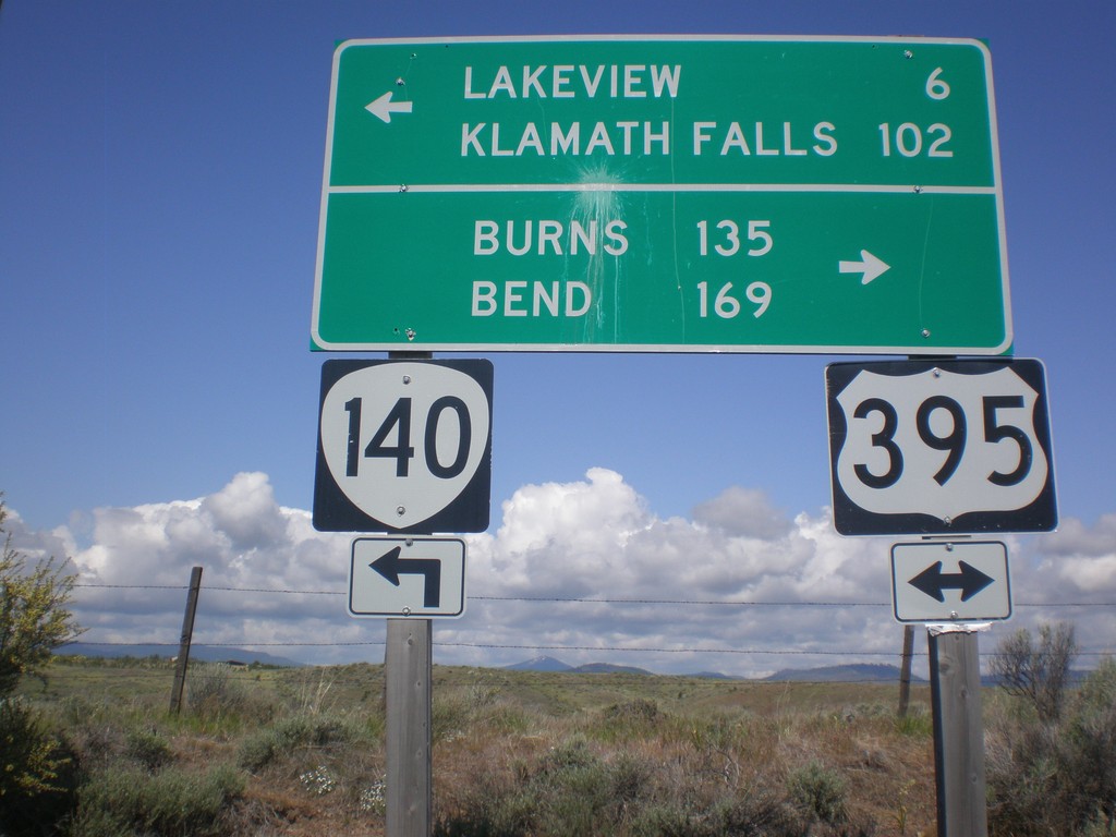 OR-140 West at US-395