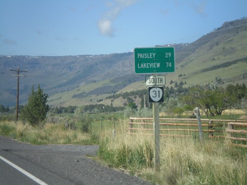 OR-31 South - Distance Marker