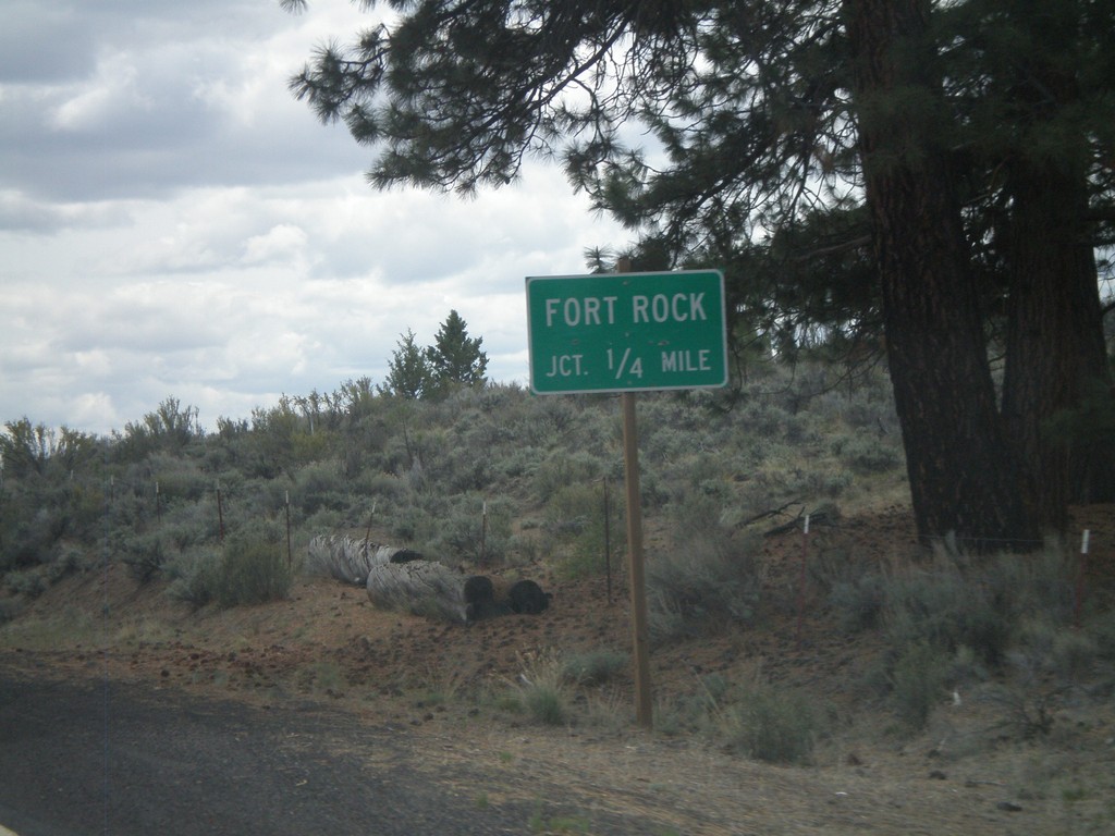 OR-31 South Approaching Fort Rock Jct.