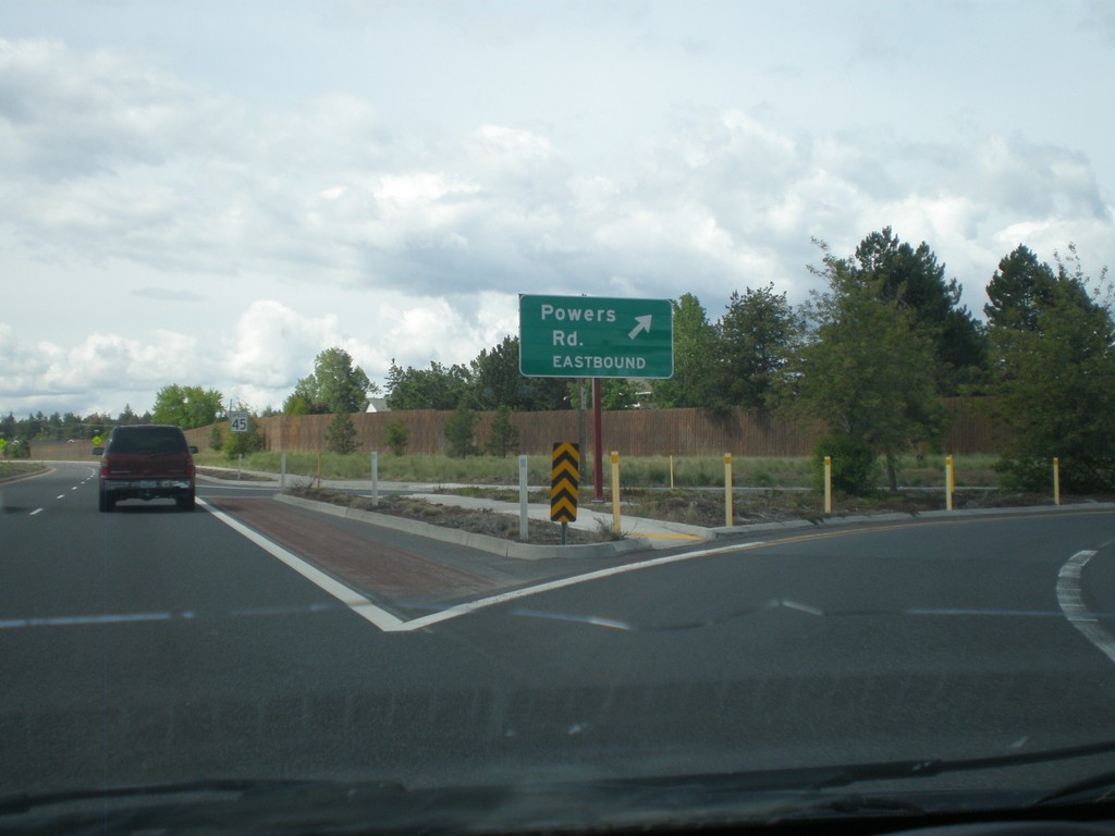 US-97 South at Powers Road Eastbound