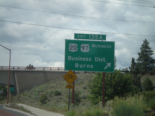 US-97 South - Exit 135A