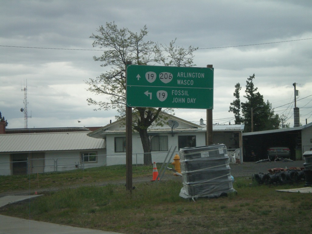 OR-206 West at OR-19