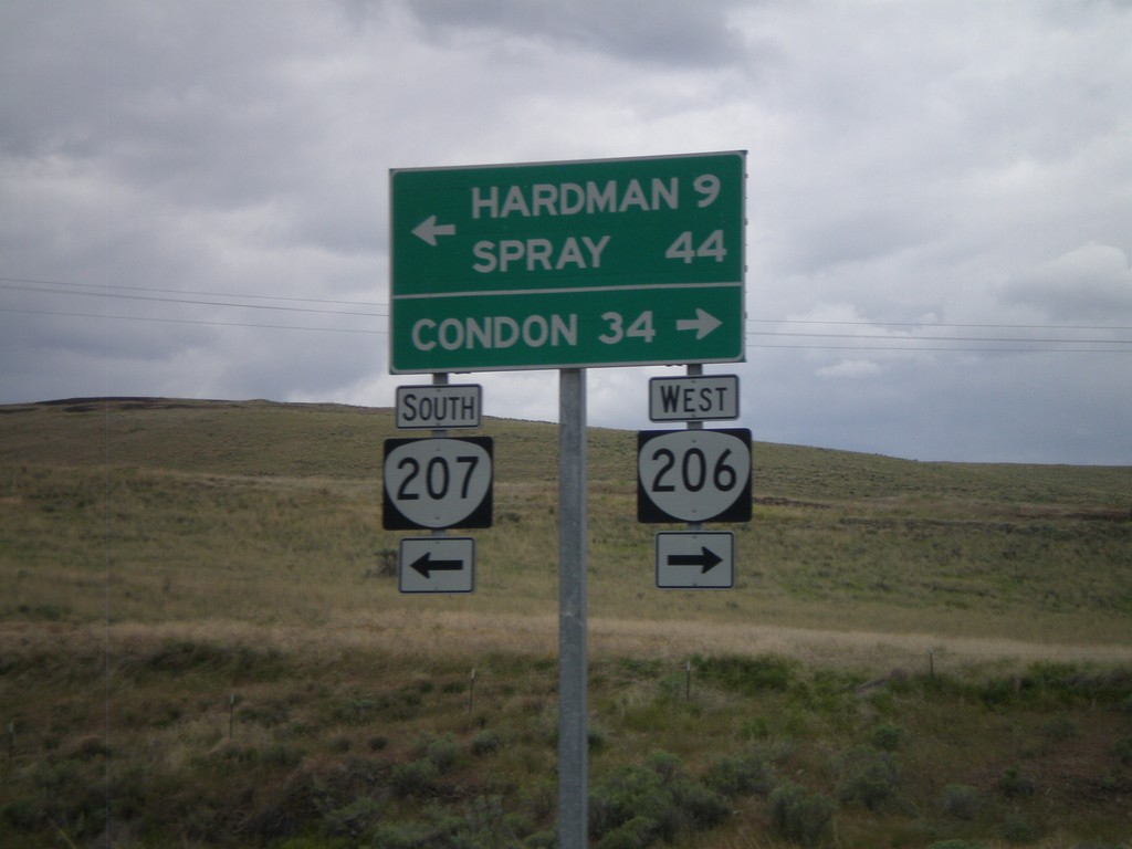 OR-206 West/OR-207 West at Split