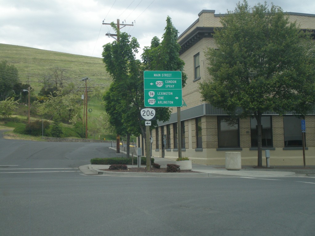 OR-74 North at OR-206/OR-207