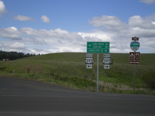 End OR-244 West at US-395