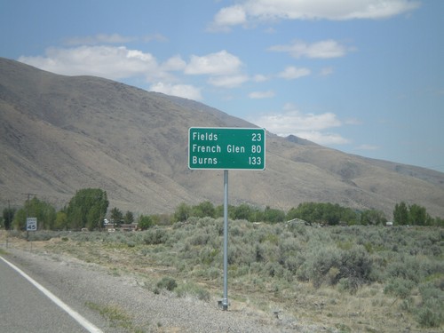 NV-292 North - Distance Marker