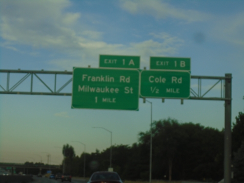 I-184 West - Exits 1B and 1A