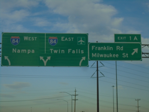 I-184 West - Exit 1A