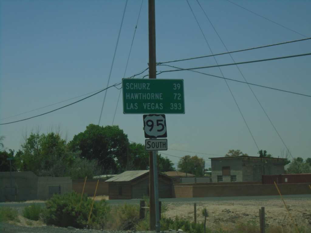 US-95 South - Distance Marker