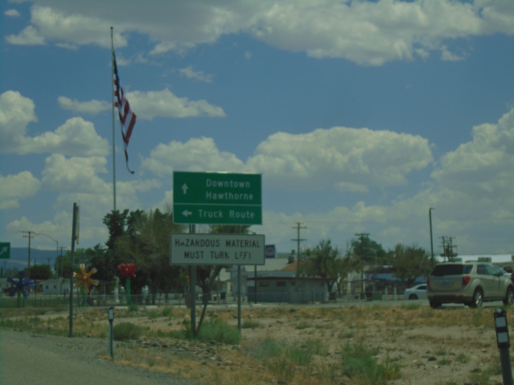 US-95 South Approaching US-95 Truck Route