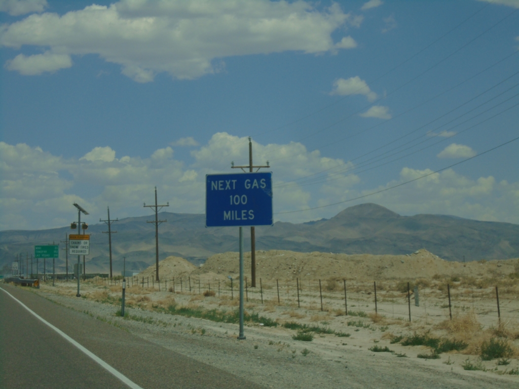US-95 South - Next Gas 100 Miles