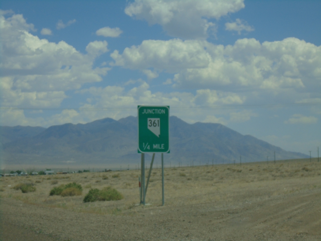 US-95 South Approaching NV-361