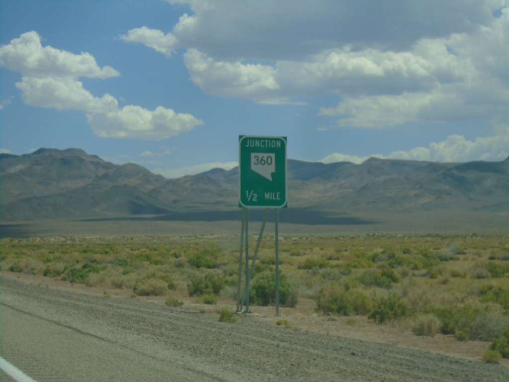 US-95 South Approaching NV-360
