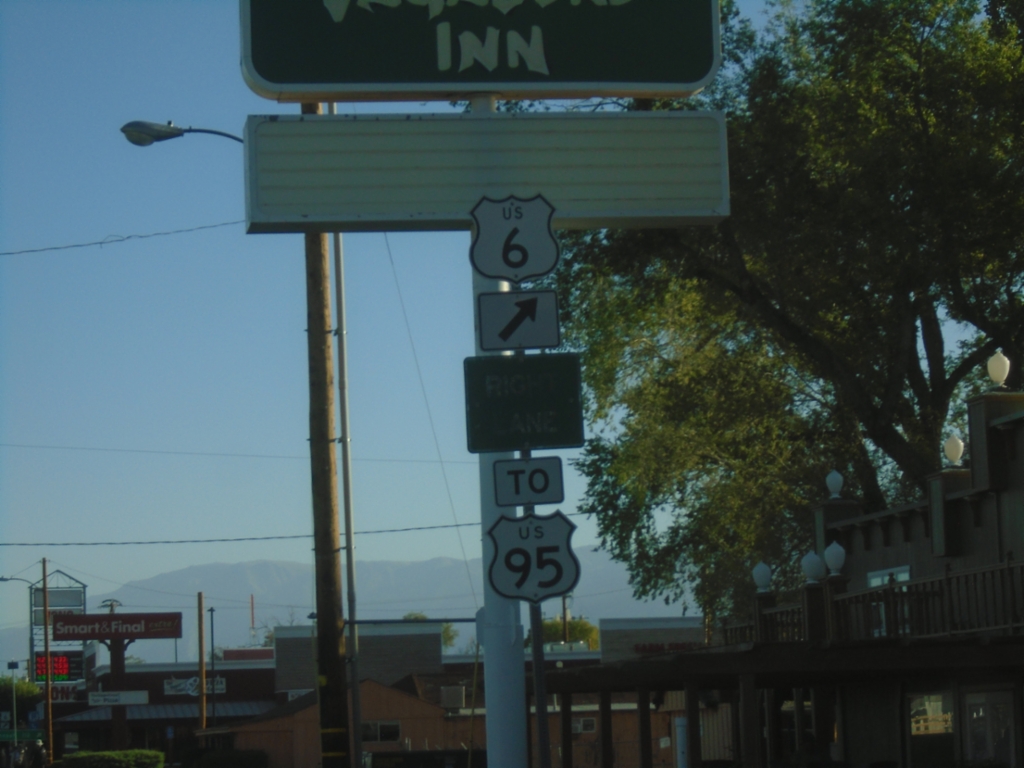 US-395 North Approaching US-6