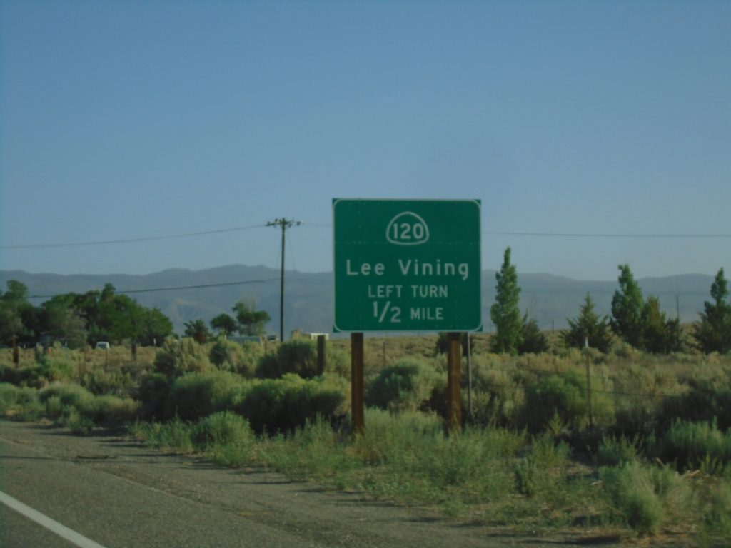 US-6 East Approaching CA-120