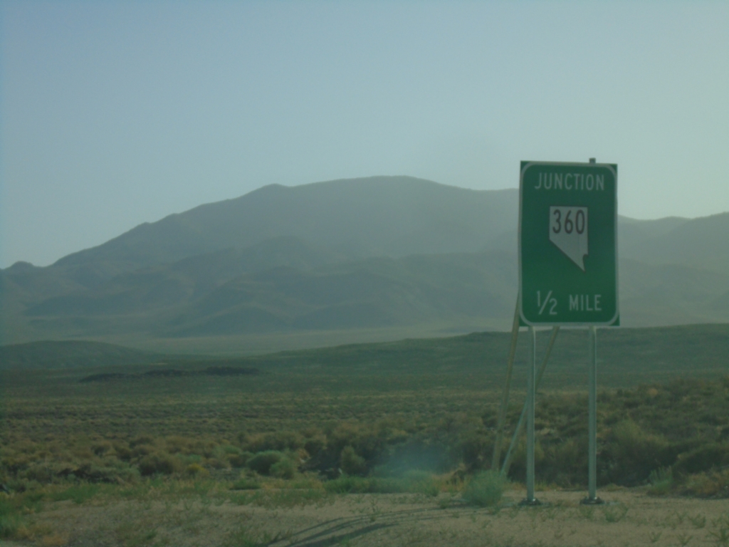 US-6 East Approaching NV-360