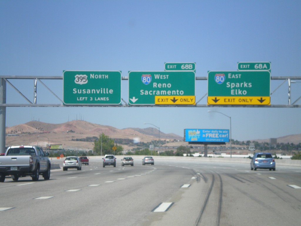 US-395 North - Exits 68A and 68B