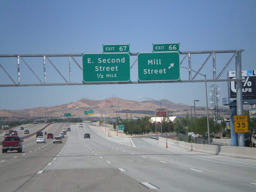 US-395 North - Exits 66 and 67