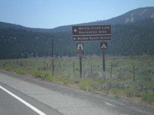 CA-267 South at Martis Creek Lake Jct.