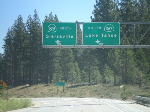 I-80 East Exit 188B Offramp at CA-89/CA-267