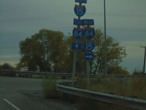 UT-13 South at I-15 North/I-84 West - Exit 376