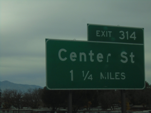 I-15 South - Exit 314
