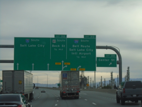 I-15 South - Exits 314, 313, and 312