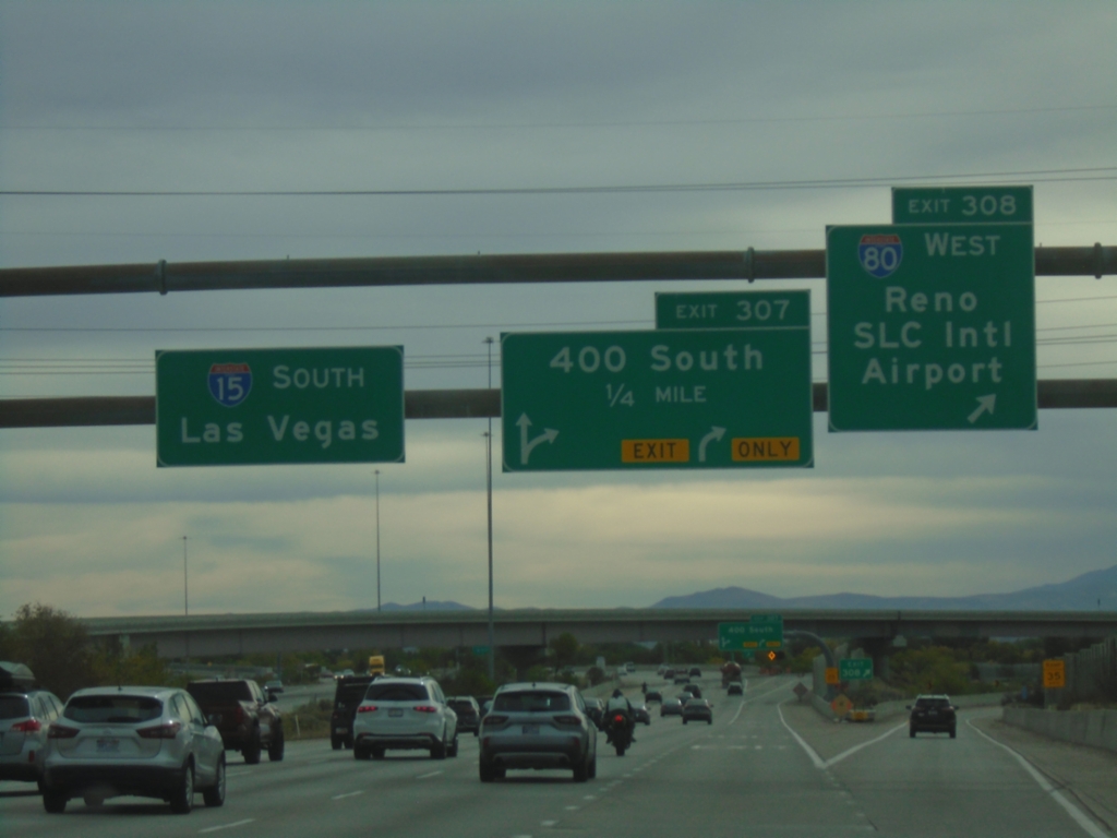 I-15 South - Exits 308 and 307
