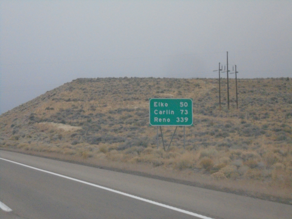 I-80 West - Distance Marker