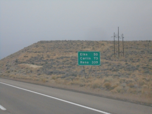 I-80 West - Distance Marker