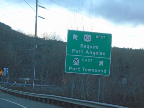 US-101 North at WA-20 East