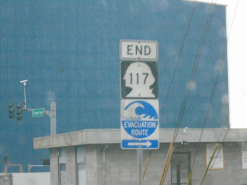 End WA-117 North at Marine Drive