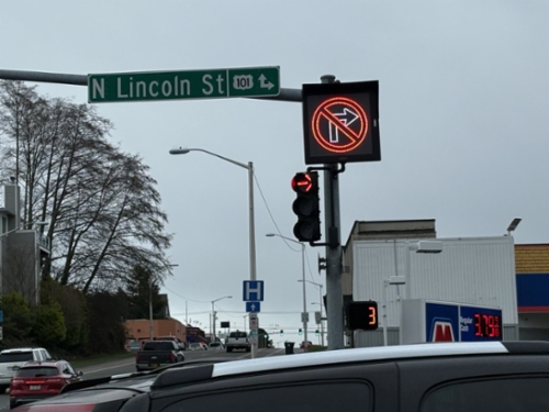 E 1st St. East at Lincoln St.