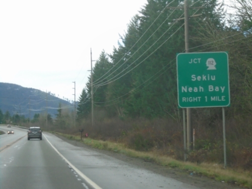 US-101 North Approaching WA-112