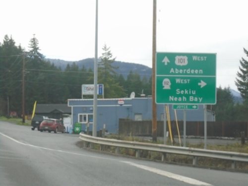 US-101 West at WA-112