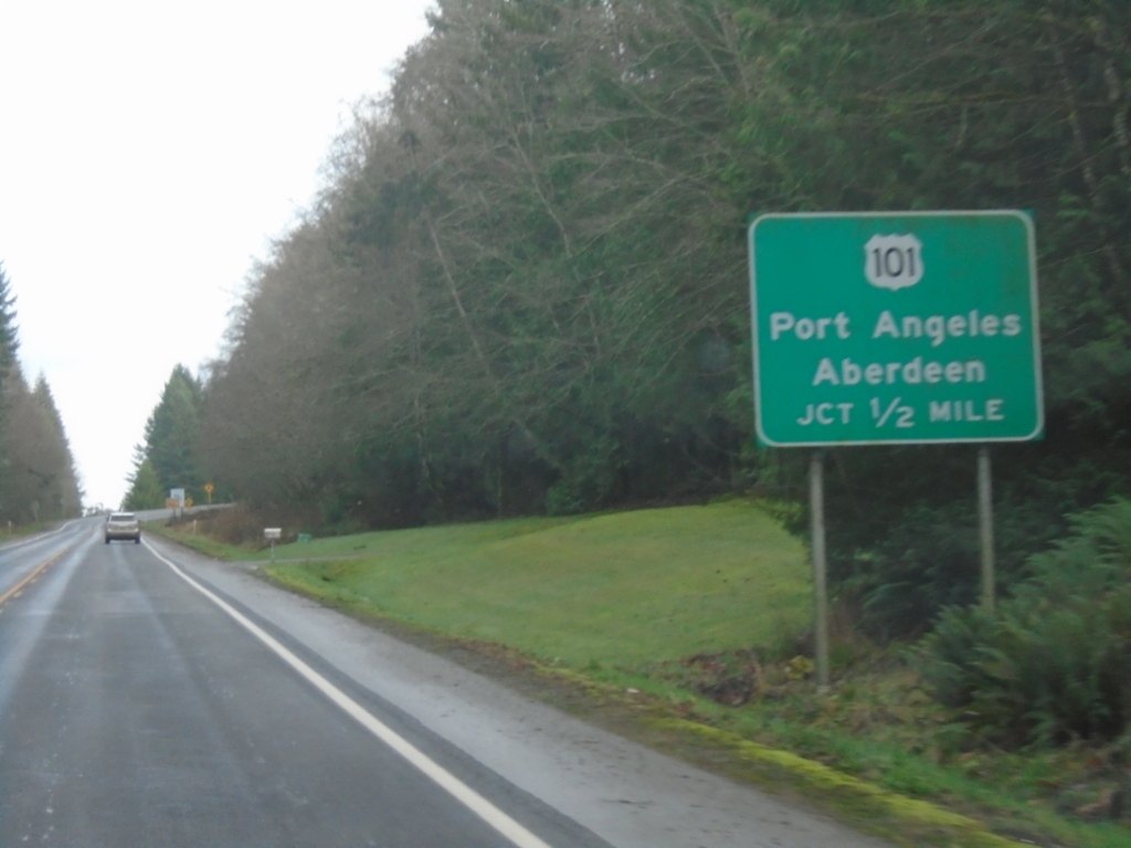 WA-112 East Approaching US-101